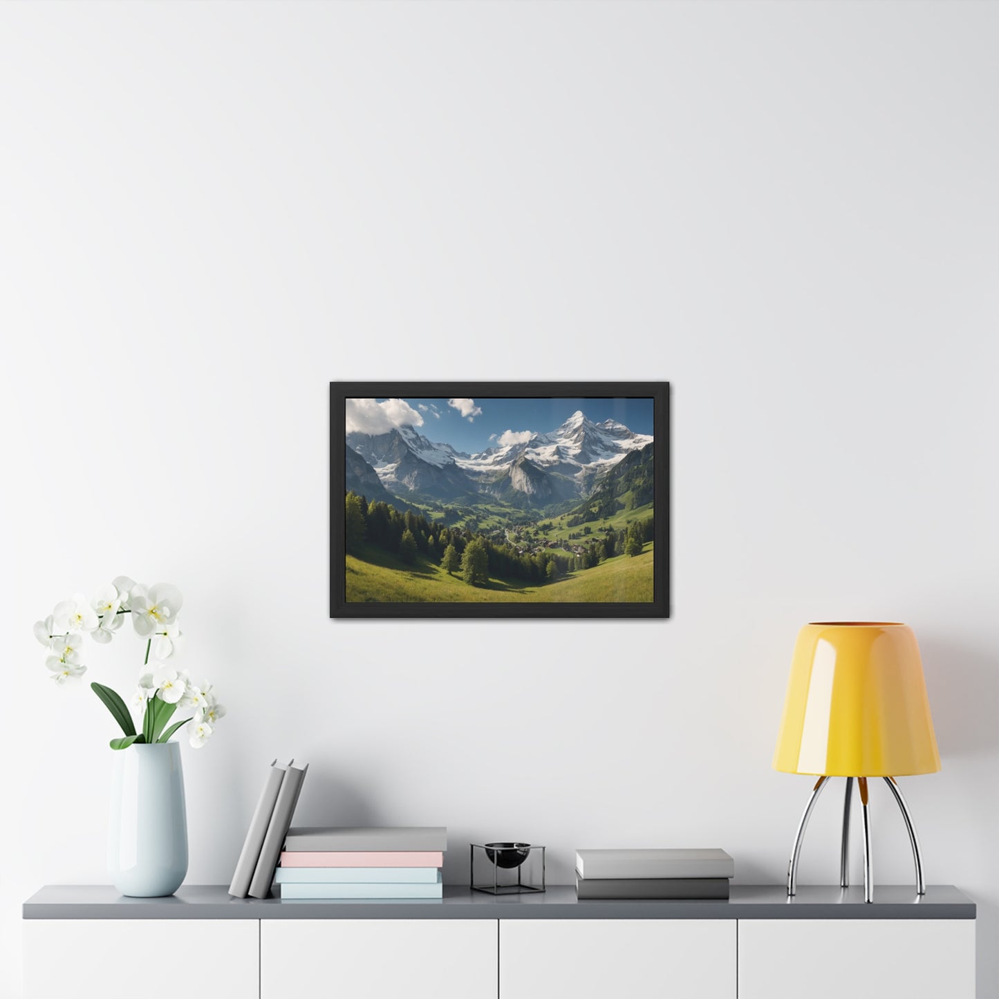 Swiss Serenity | Framed Mountain Landscape Poster