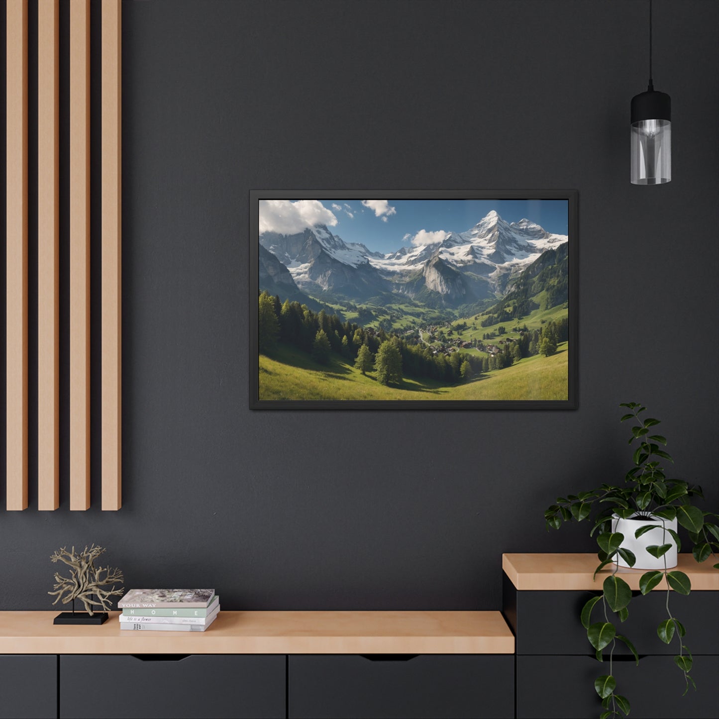 Swiss Serenity | Framed Mountain Landscape Poster