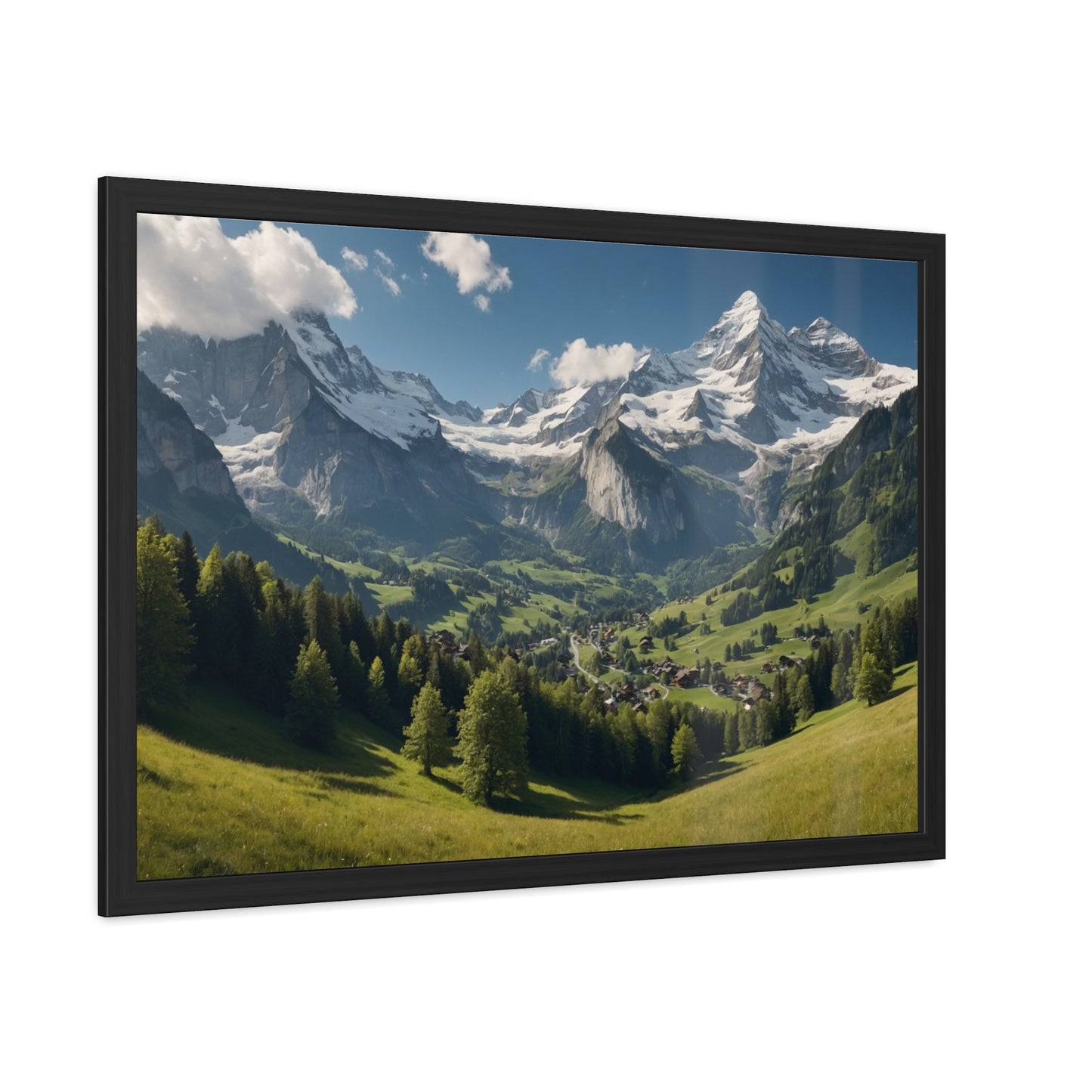 Swiss Serenity | Framed Mountain Landscape Poster