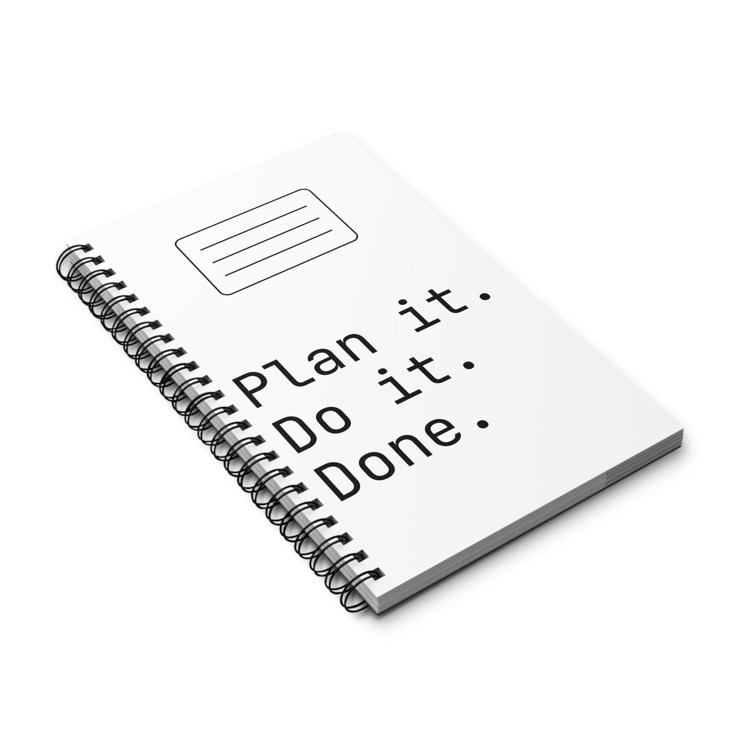 Plan It. Do It. Done.™ Task Notebook – A5 Spiral Planner for Work & Study