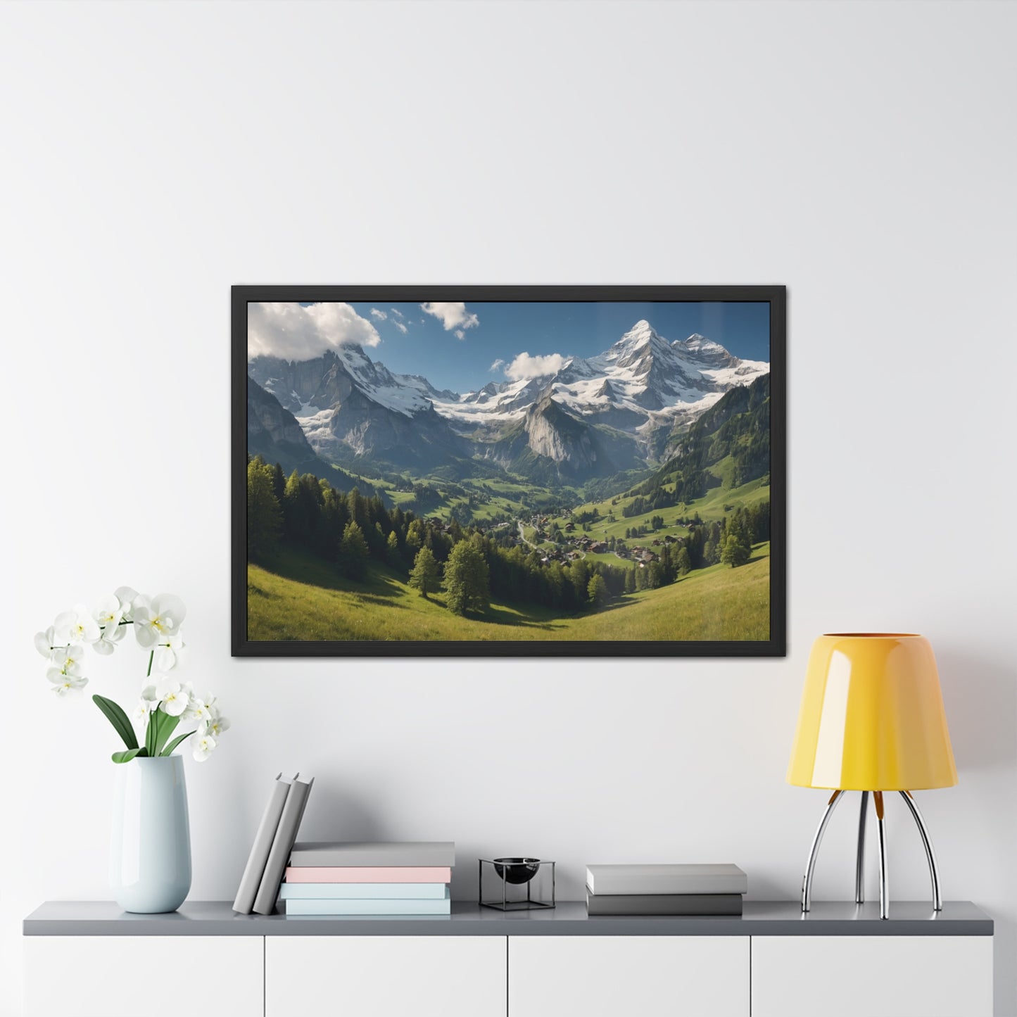 Swiss Serenity | Framed Mountain Landscape Poster