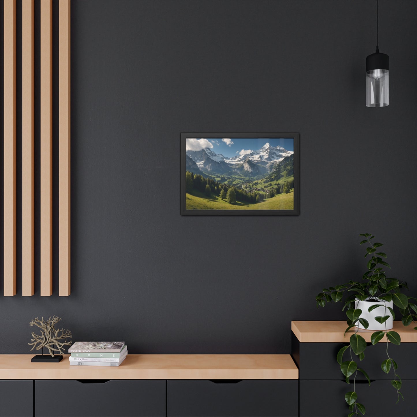 Swiss Serenity | Framed Mountain Landscape Poster