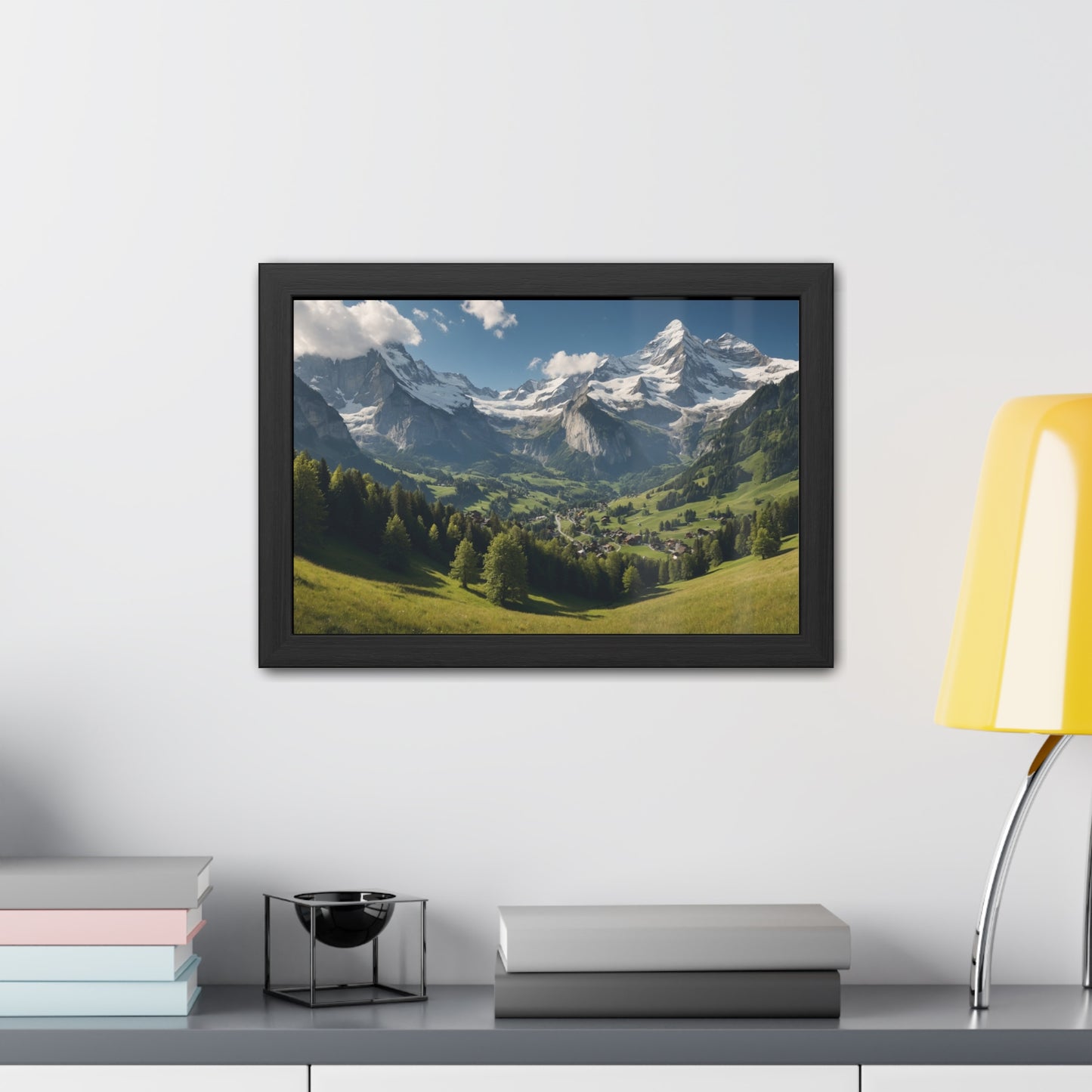 Swiss Serenity | Framed Mountain Landscape Poster