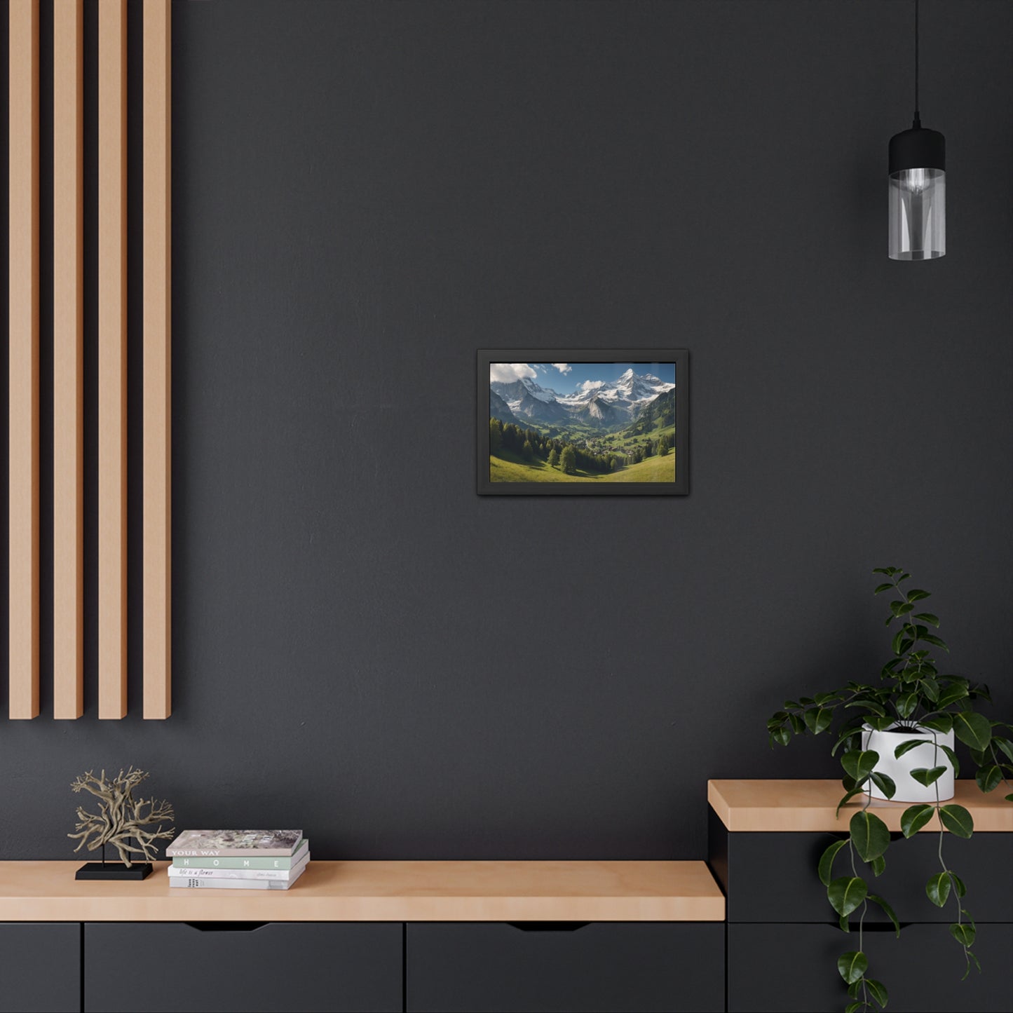 Swiss Serenity | Framed Mountain Landscape Poster