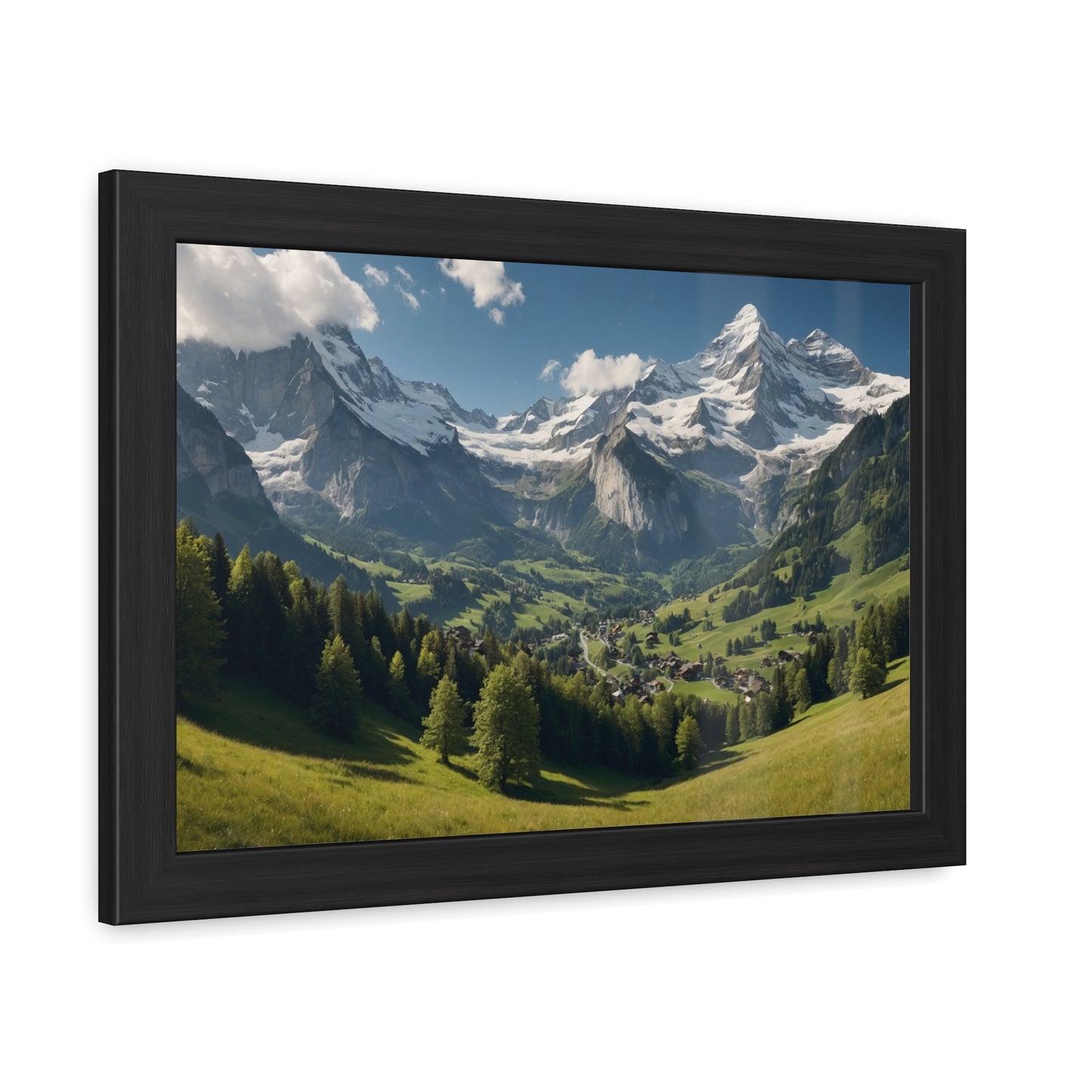 Swiss Serenity | Framed Mountain Landscape Poster