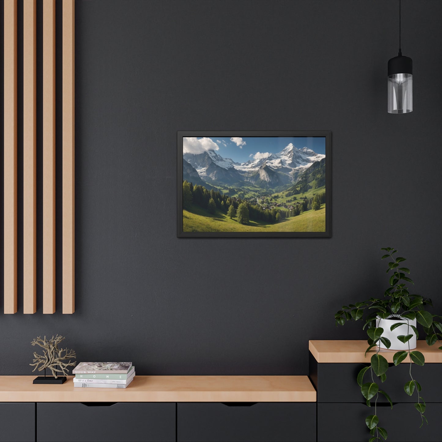 Swiss Serenity | Framed Mountain Landscape Poster