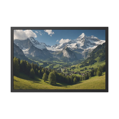 Swiss Serenity | Framed Mountain Landscape Poster