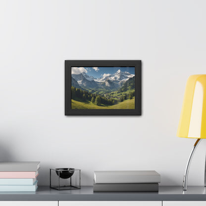 Swiss Serenity | Framed Mountain Landscape Poster