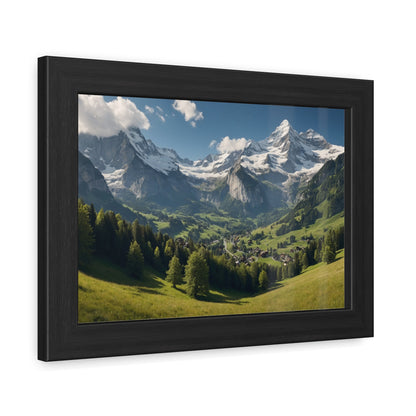 Swiss Serenity | Framed Mountain Landscape Poster