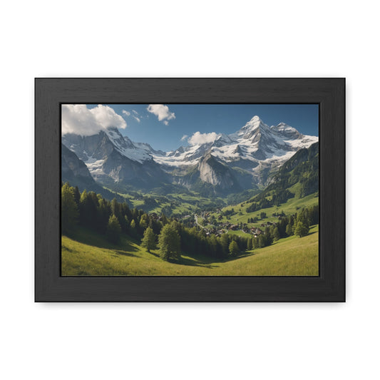 Swiss Serenity | Framed Mountain Landscape Poster