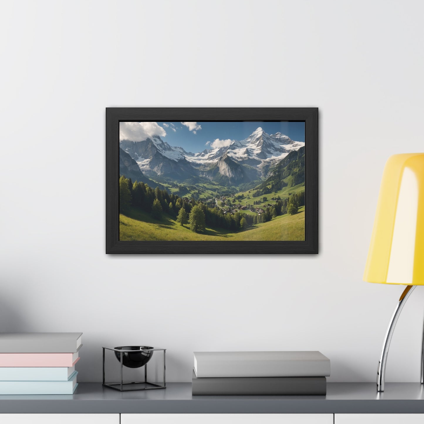 Swiss Serenity | Framed Mountain Landscape Poster