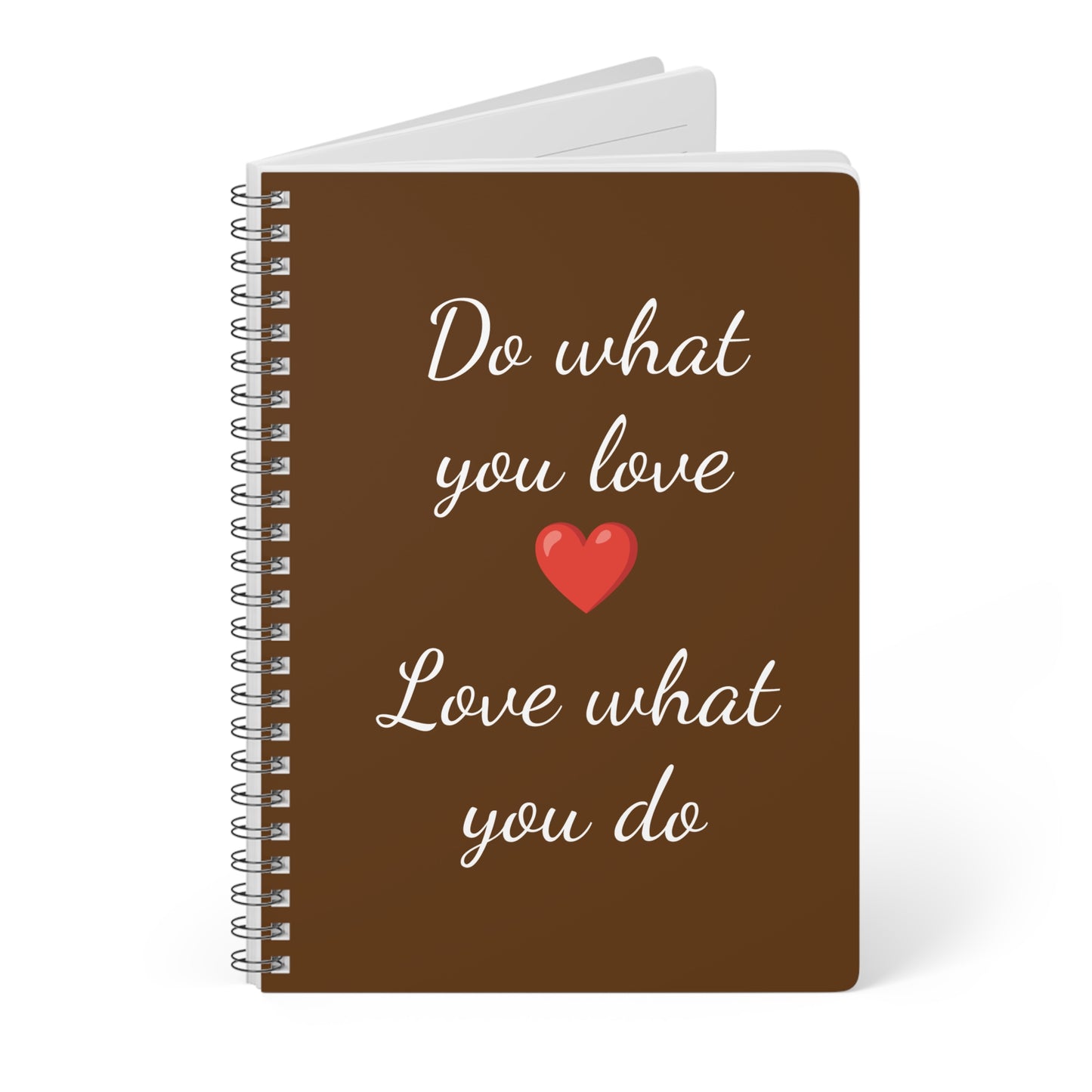 Do What You Love” Motivational Notebook – A5 Wirobound, Softcover Journal for Inspiration, Writing, and Creativity