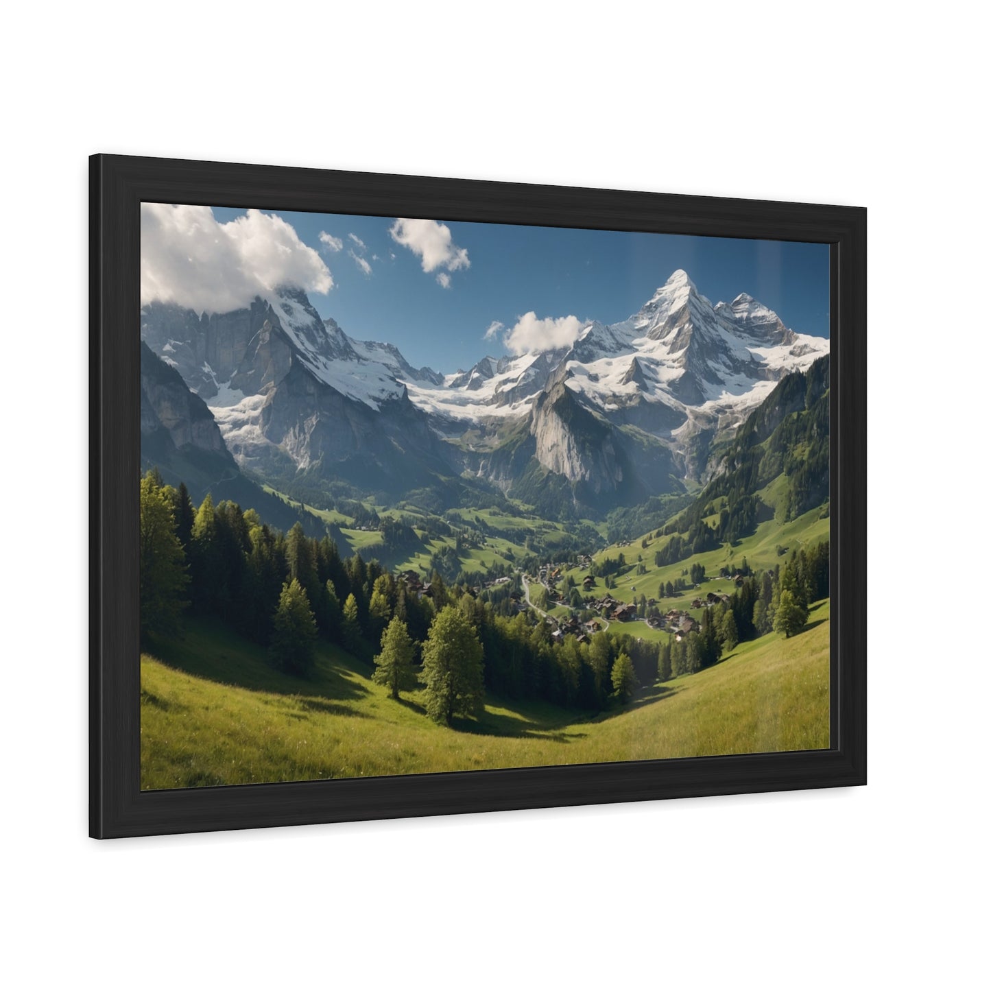 Swiss Serenity | Framed Mountain Landscape Poster