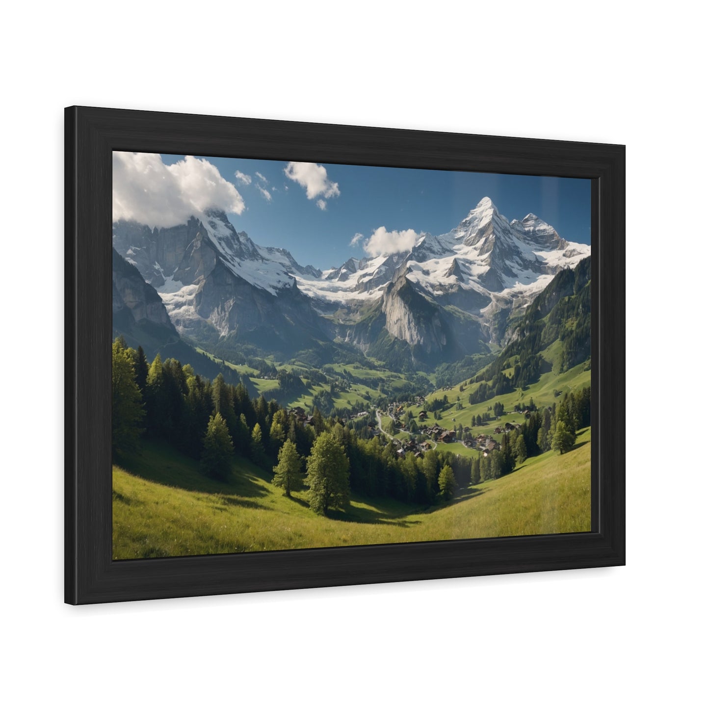 Swiss Serenity | Framed Mountain Landscape Poster