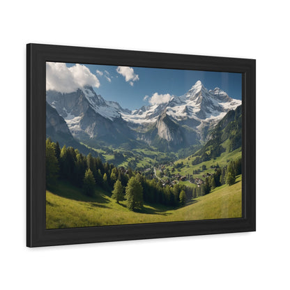 Swiss Serenity | Framed Mountain Landscape Poster