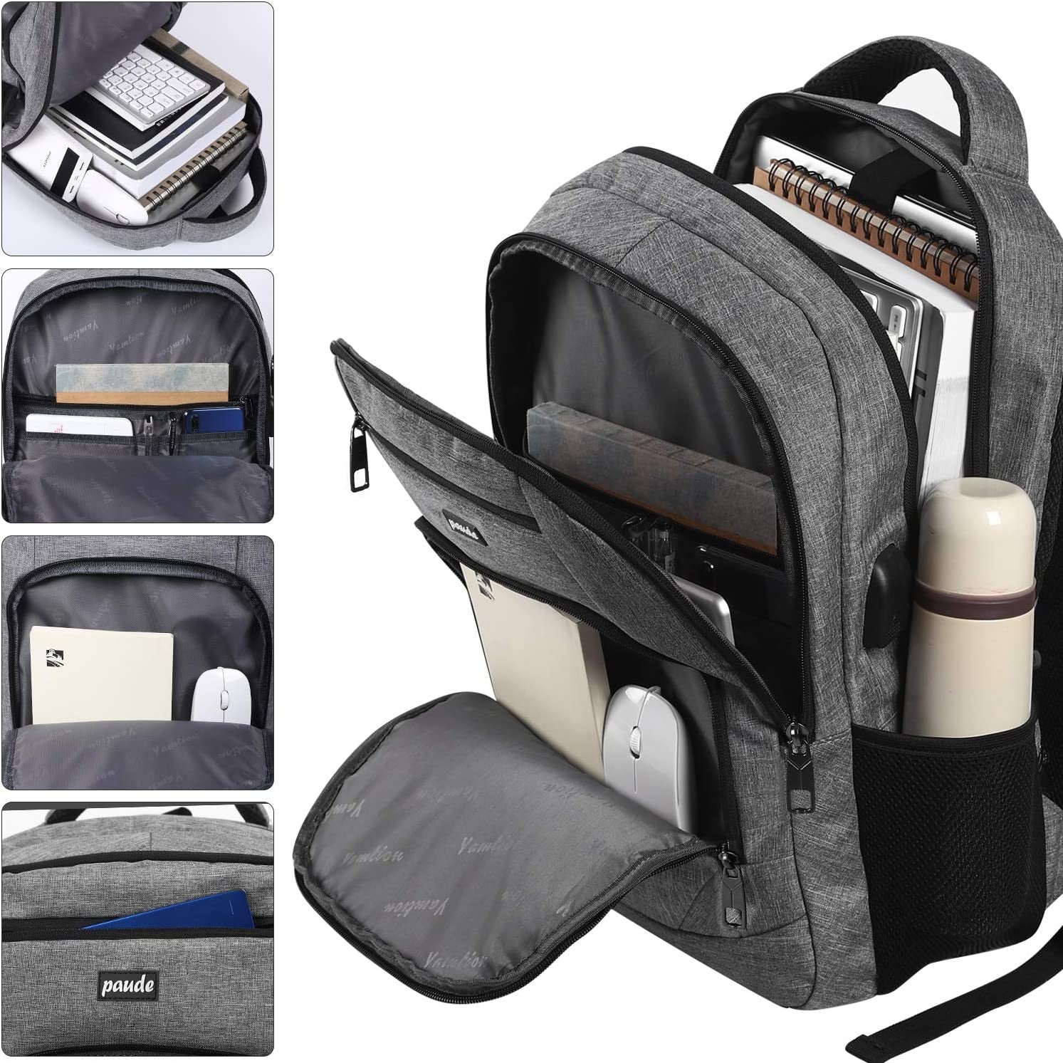 Travel Backpack for Men and Women,17.3 Inch School Backpack for Teens,Laptop Backpack with USB Charging Port for Business College Trip